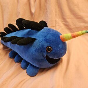 Otherworld Miss Schmuffly Plushie Plush stuffed Blue Unicorn Horn Narwhal